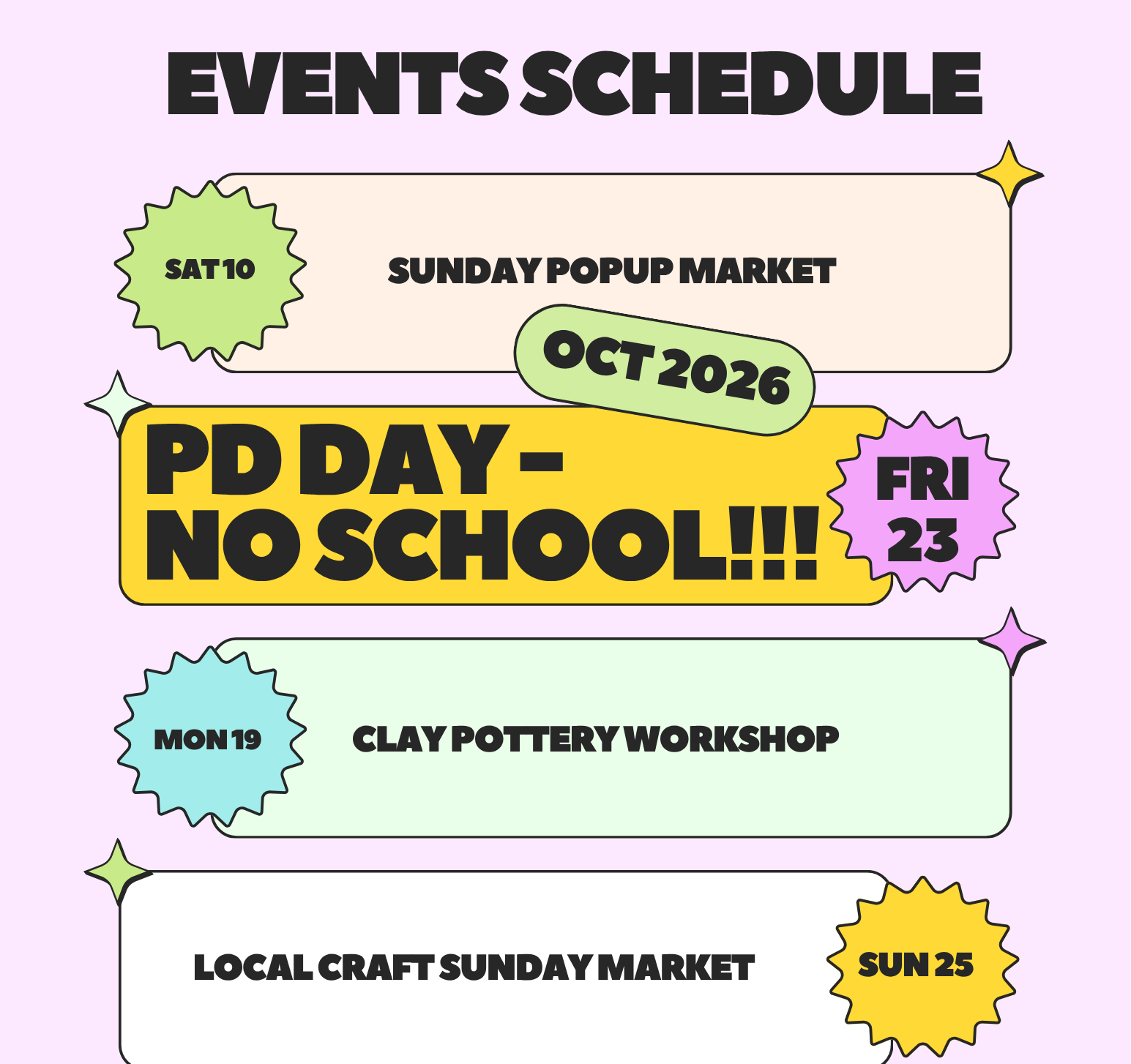 PD Day <small class="fs-6 text-body-secondary">October 23rd 2026 - Morning</small>